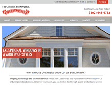Tablet Screenshot of overheaddoorvt.com